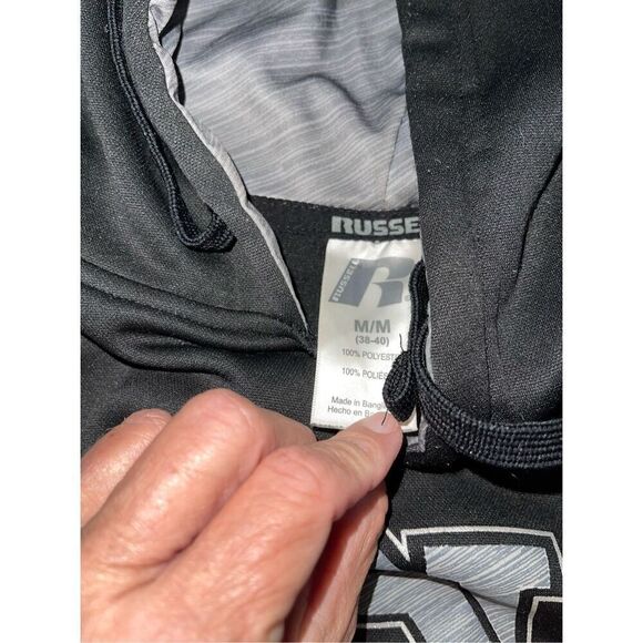 Russell Athletic AUBURN‎ TIGERS Hoodie Sweatshirt Medium Black Gray - Picture 3 of 6